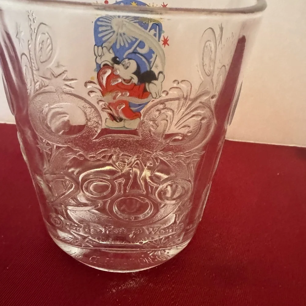 Fantasia Sorcerer Mickey Disney Glass Tumbler McDonald's 2000 Epcot